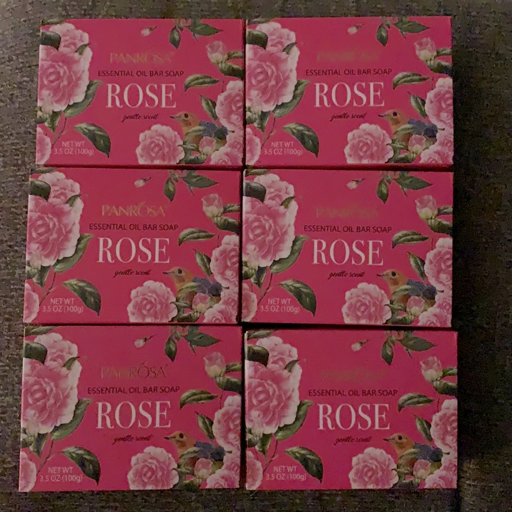 Panrosa Essential Oil Bar Soap Rose 3.5 oz - 6 bars